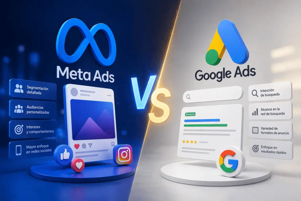 Meta ads vs Google Ads